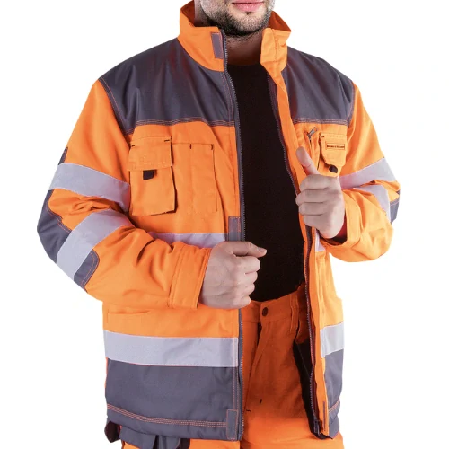 Leber&Hollman FORMEN PSB reflexná zateplená bunda tkaná oranžová