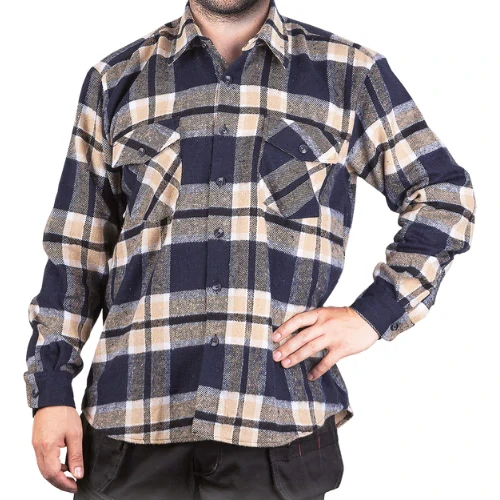 Reis KFLUX zimní flanelová košile blue