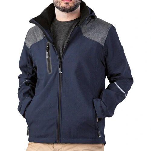 Leber&Hollman HORN softshellová bunda modrá