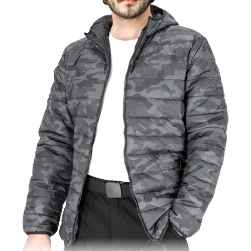 Reis SPINER bunda camo sivá