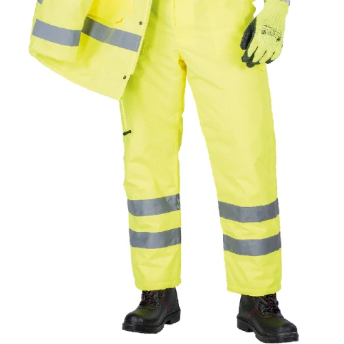 Reis VIS zateplené nohavice s trakmi žlté