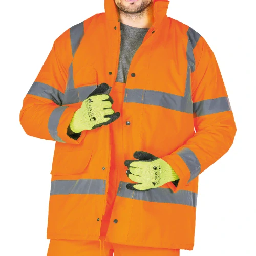 Reis VIS reflexná zimná bunda oranžová