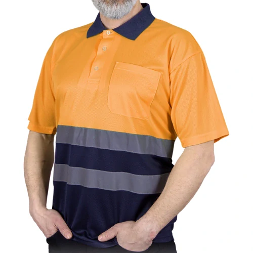 Reis POLO NEO PG výstražné tričko oranžové