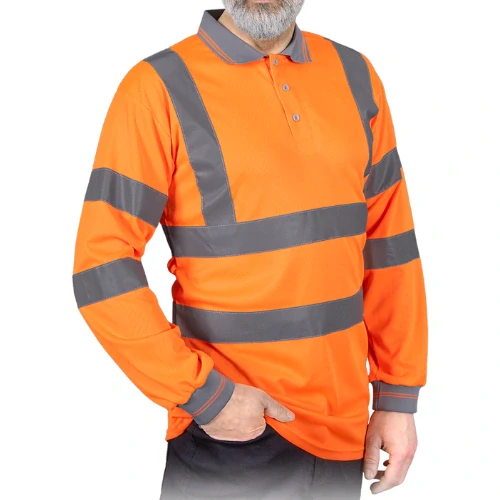Reis POLO FLUO P výstražné tričko oranžové