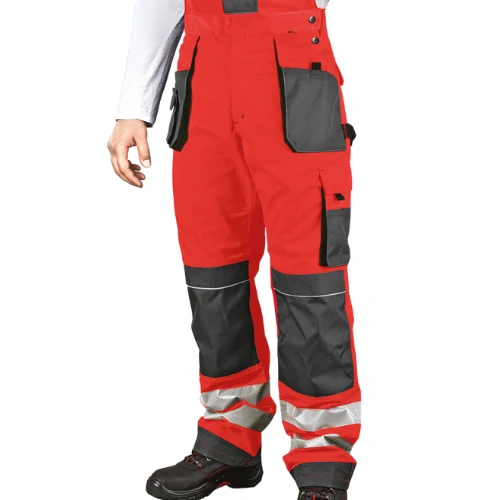 Leber&Hollman FMNX CGS nohavice s trakmi červené