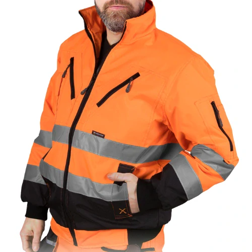 Leber&Hollman XVERT Winter reflexná zimná bunda oranžová