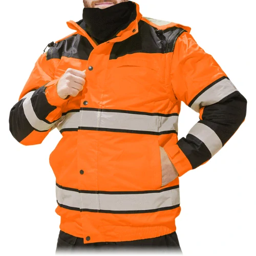 Reis MILLING PB 2v1 reflexní zateplená bunda oranžová