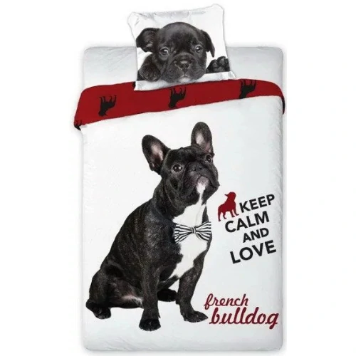 Faro Obliečky Pes Buldog 140x200, 70x90