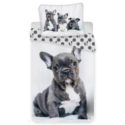Jerry Fabrics obliečky Dog French Bulldogs 140x200, 70x90