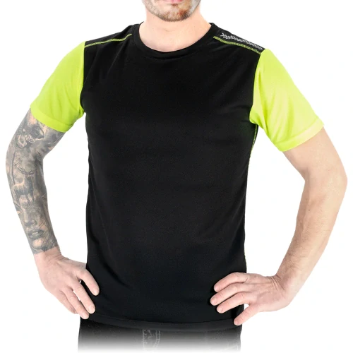 Reis LAGOS sportovní tričko černá/žlutá