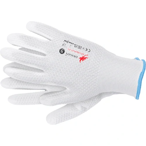 Reis DIAMOND PU WW rukavice bílá 6-10