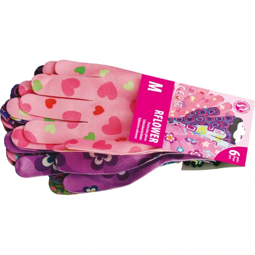 Reis RFLOWER rukavice 6 Pack multicolor S-M
