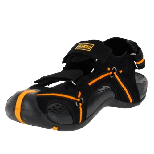 Reis BREAK pánske sandále Black/Orange