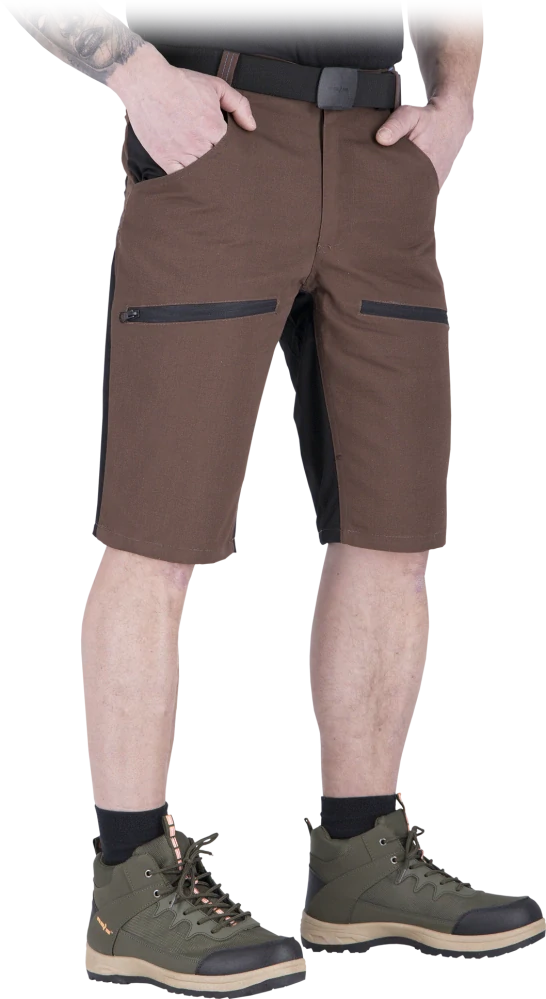 Reis Hobber BRB pánske kraťasy Brown/Black S-3XL
