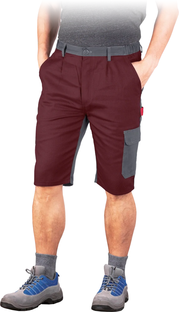 Reis BOMULL BORS pánske kraťasy Bordó/Grey S-3XL