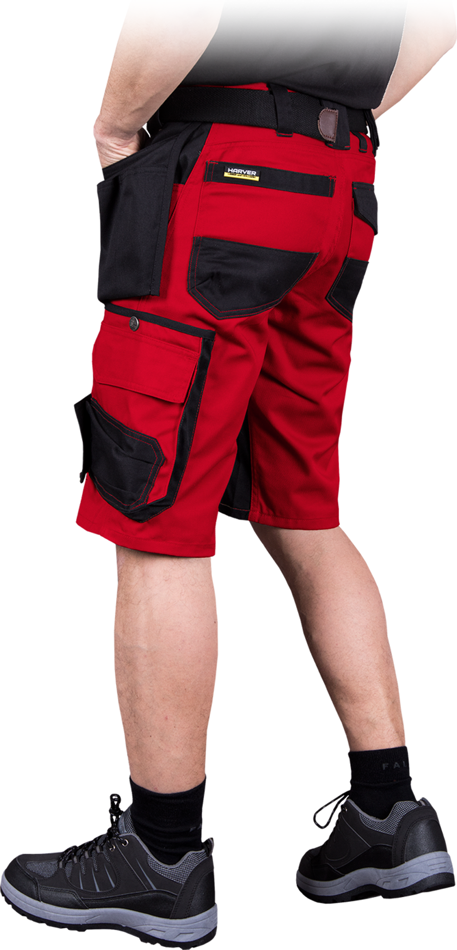 Leber&Hollman HARVER-TS CB pánske kraťasy Red/Black S-3XL