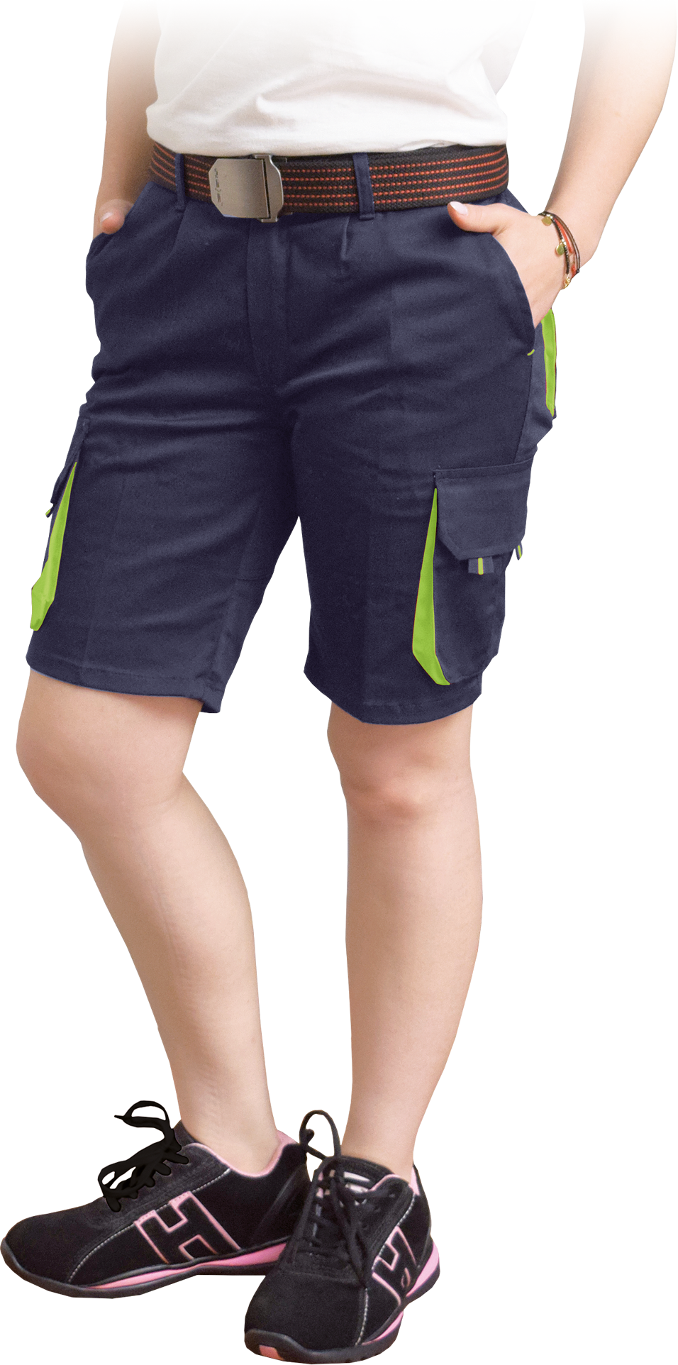 Reis FRAULAND GY dámske kraťasy Blue/Yellow S-2XL