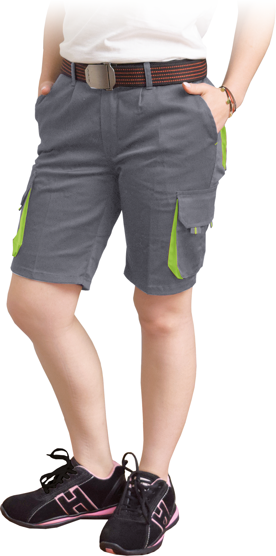 Reis FRAULAND SY dámske kraťasy Grey/Yellow S-2XL