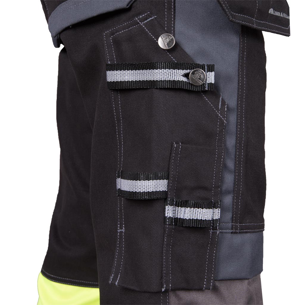 Leber&Hollman HAYER BYS nohavice Black/Yellow 46-62