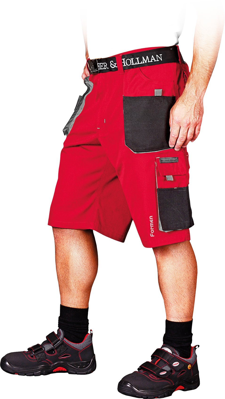 Leber&Hollman FMN CBS kraťasy Red/Black S-3XL