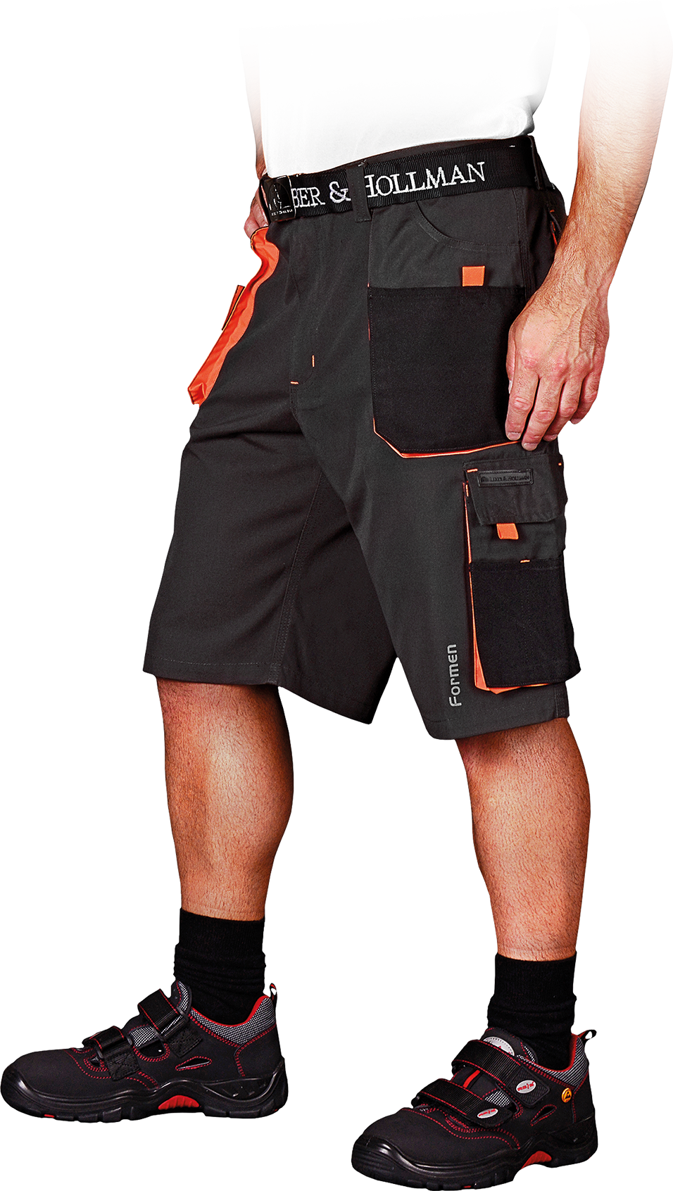 Leber&Hollman FMN SBP kraťasy Black/Orange S-3XL