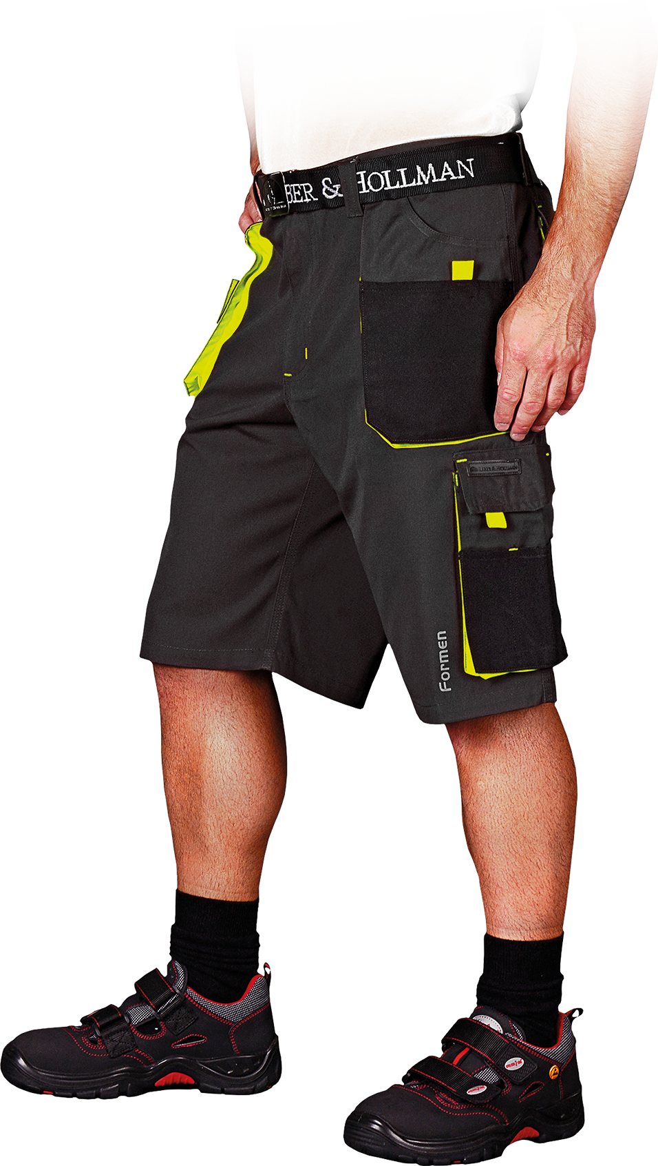 Leber&Hollman FMN SBY kraťasy Black/Yellow S-3XL