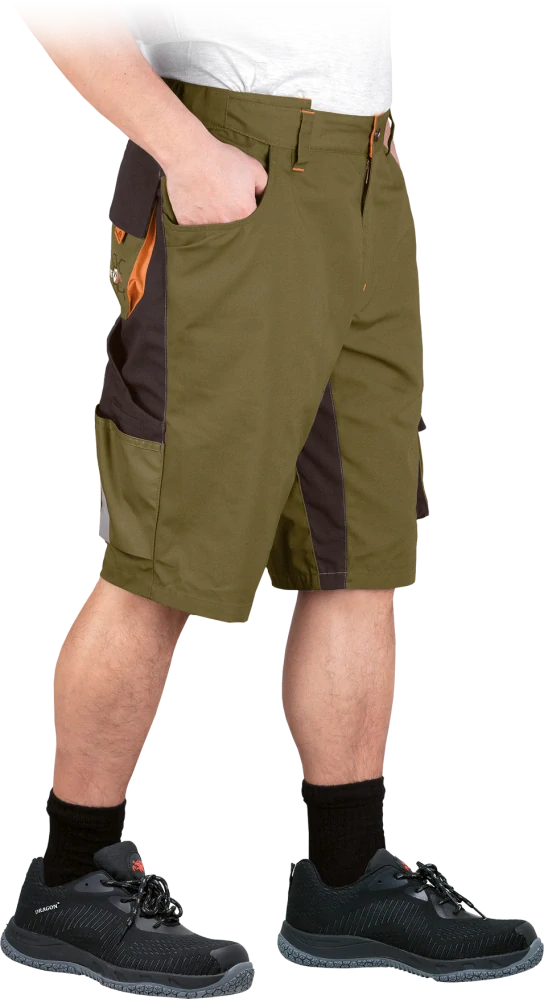 Leber&Hollman BEBR KHBRP kraťasy Khaki/Orange S-3XL