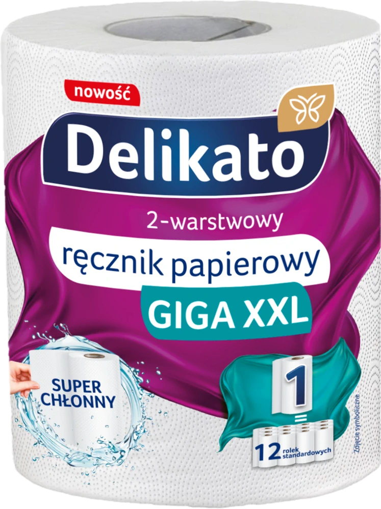 Delikato REC500 Giga XXL 2V papierové utierky biele 500 listov