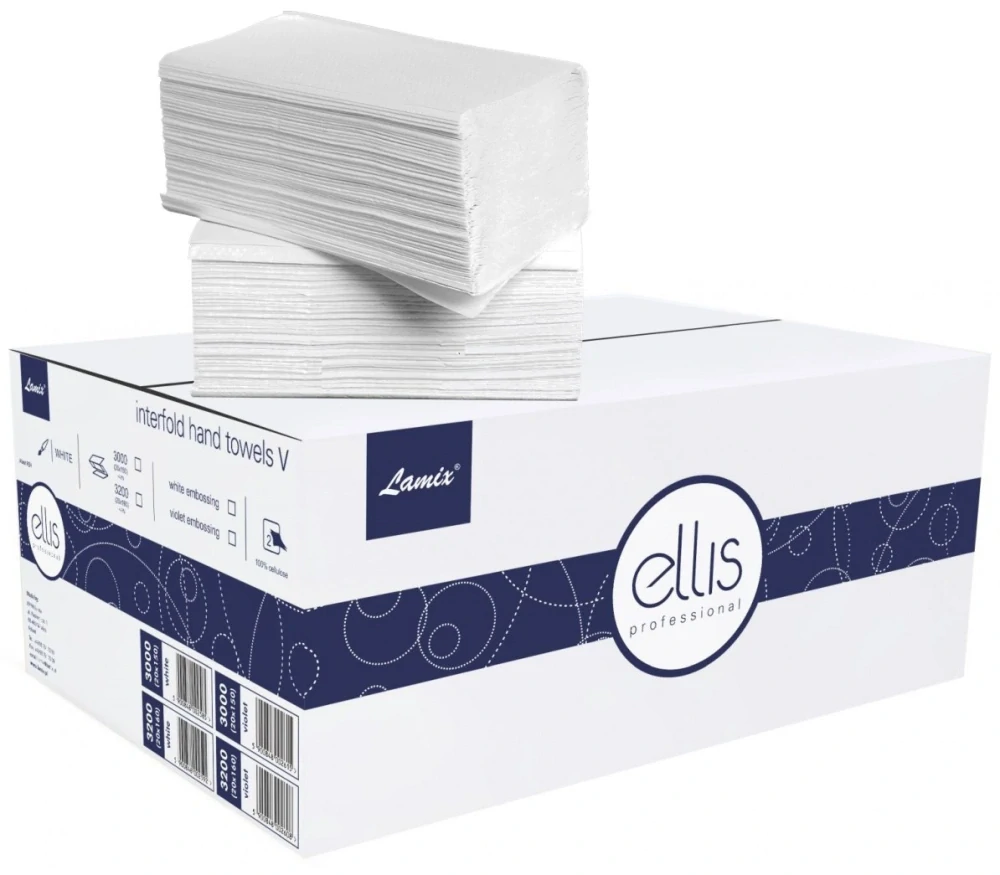 Lamix 2585 ELLIS PROFI 150 2V papierové uteráky biele 3000 ks