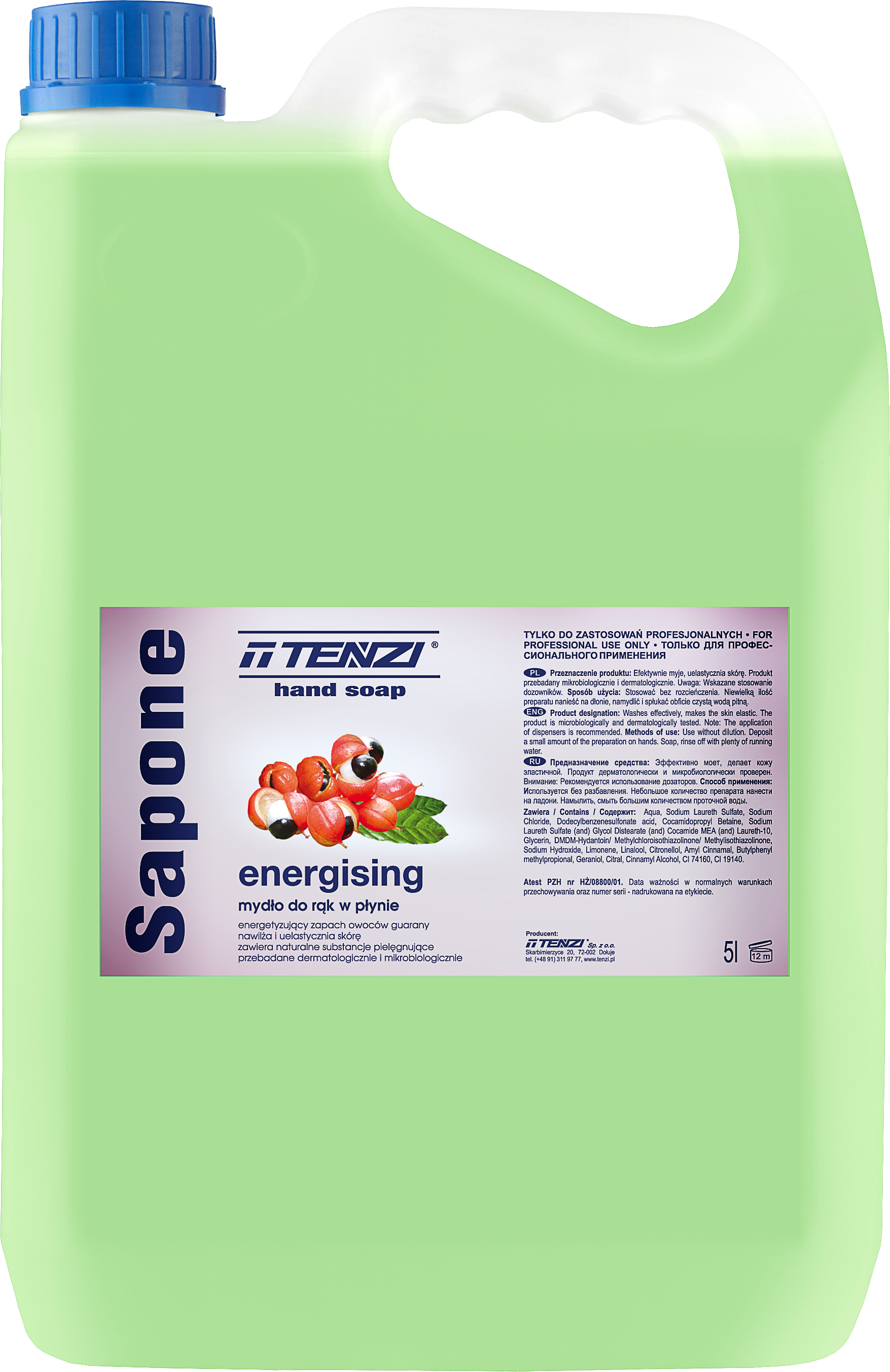 Tenziu SAPONE TZ tekuté mydlo Energising 5L
