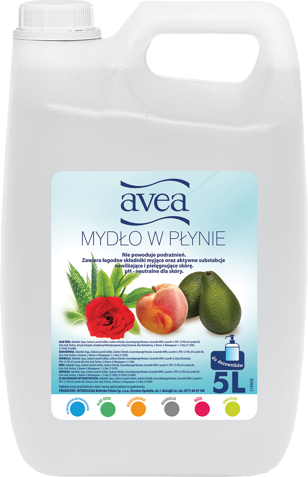 Avea MYD PL KON tekuté mydlo Konvalinka 5L