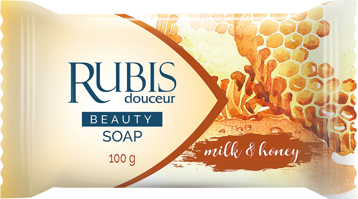 Rubis R-025AV MM jemné mydlo Mlieko a Med 100g