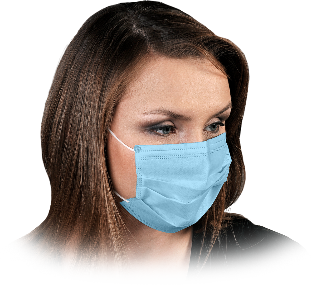 Reis MAS LOOP N jednorazová lekárska rúška 3vrstvová modrá 20 Ks