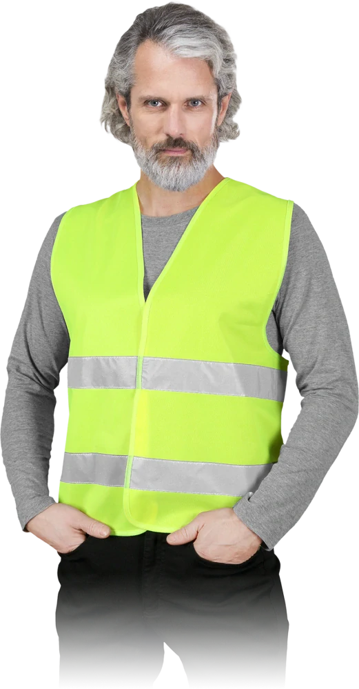 Ogrifox LUMI HI-VIS vysoko reflexná vesta 5 PACK žltá S-3XL
