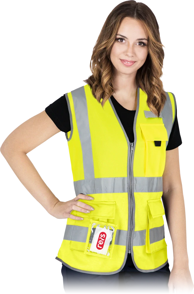 Reis KOS LADY HI-VIS Dámska výstražná vesta žltá S-3XL