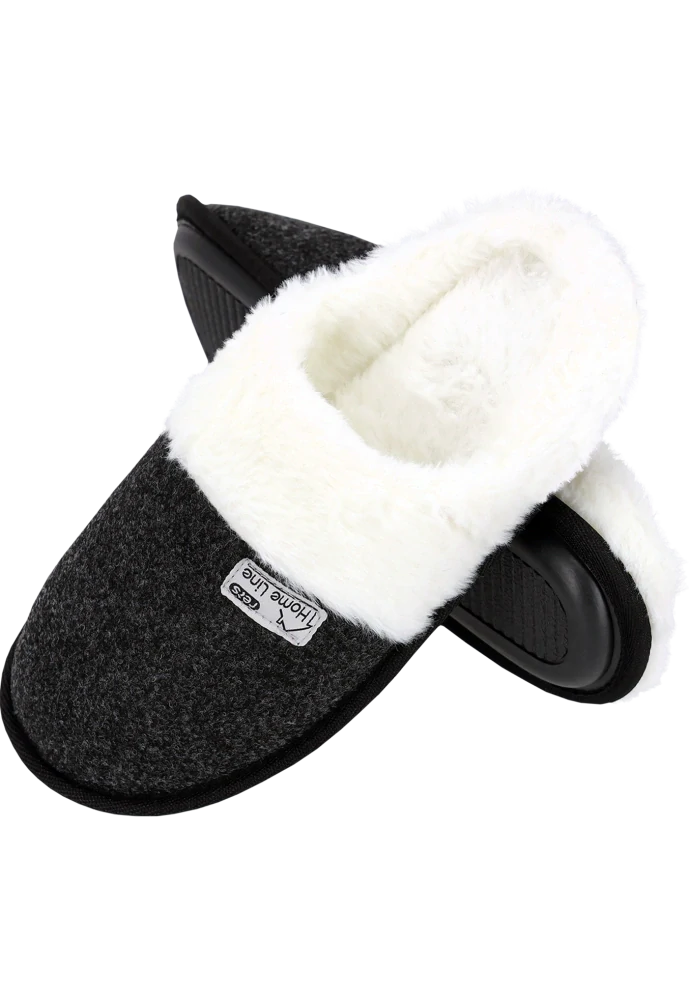 Reis SLIPFUR papuče sivé