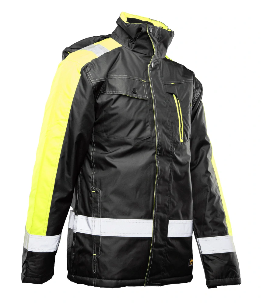 Polstar Seven Kings Rival BO reflexná zimná bunda Black/Yellow