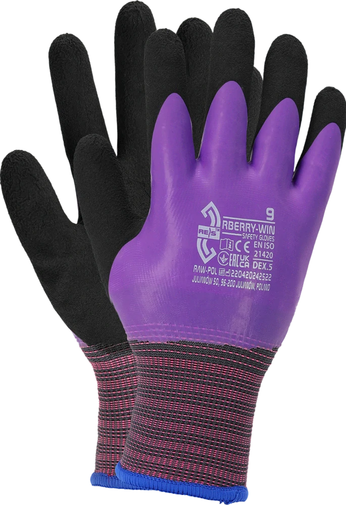 Reis BERRY WIN pracovné rukavice zateplené 6-9