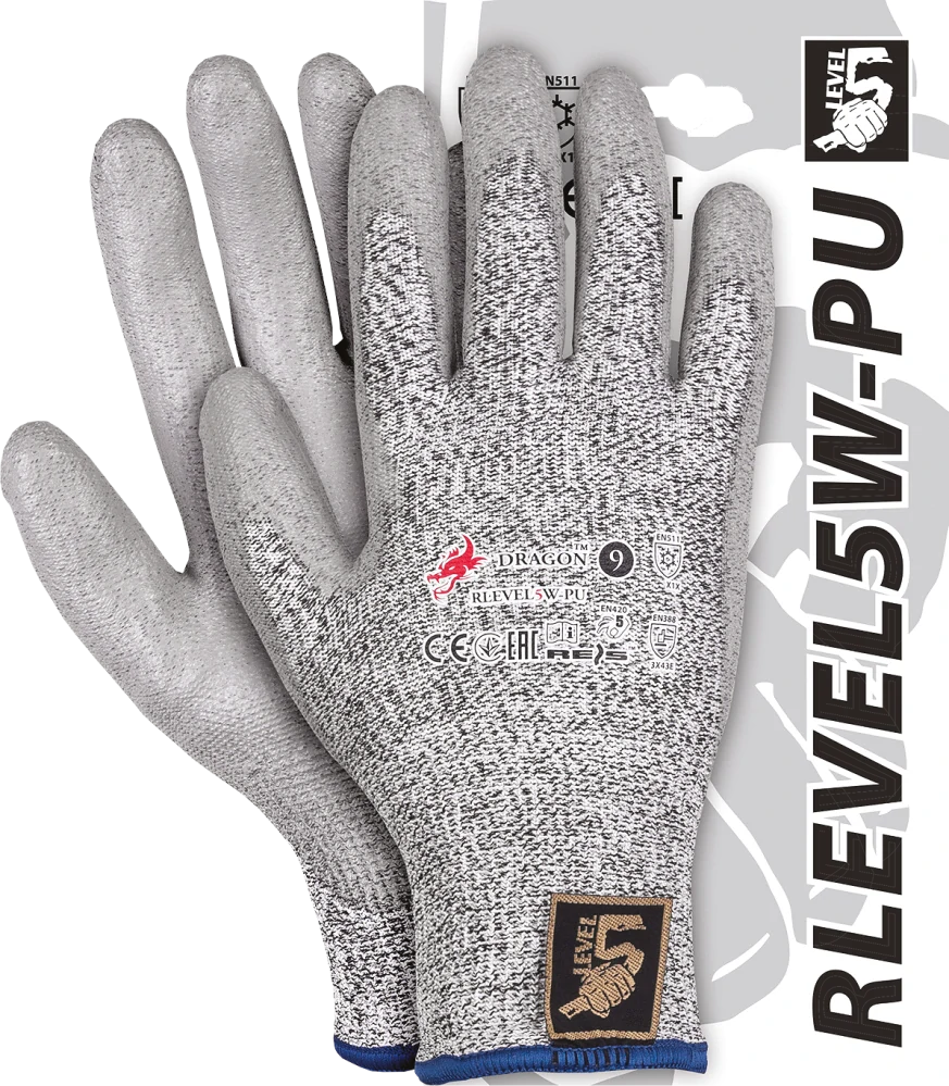 Reis RLEVEL5W Winter rukavice odolné proti prerezaniu 9-11