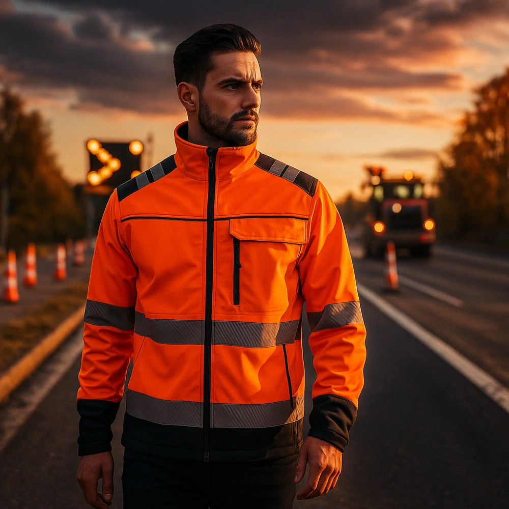 Madeva MADEROD HV2 Softshellová bunda Reflexní Orange