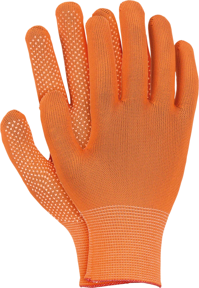 Ogrifox DOTUA PW rukavice s PVC tečky orange L/9