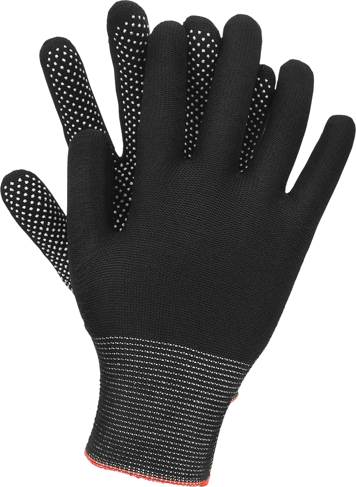 Ogrifox DOTUA BW rukavice s PVC tečky black L/9
