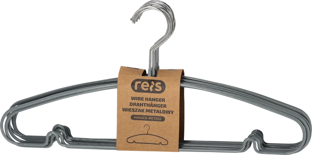 Reis MET002 Šatníkové ramienko 41 cm 10 ks