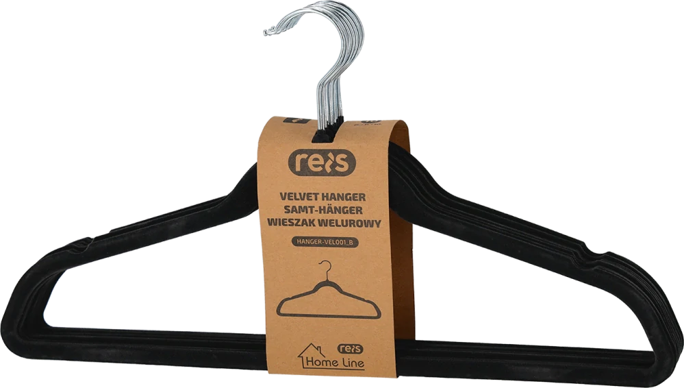 Reis VEL001 Šatníkové ramienko 44,5 cm 10 ks