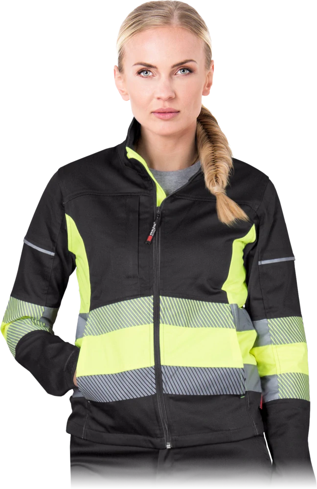 Reis FRAUBAX BY elastická mikina černá/žlutá