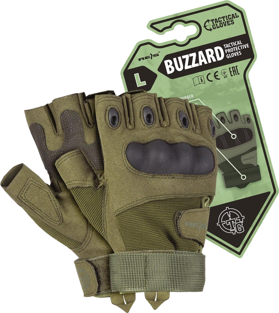 Reis Tactical RTC BUZZARD rukavice green M-XL