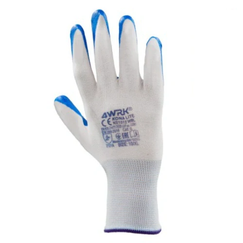 4WRK Krona Lite XKS1012 WBL rukavice White/Blue 10