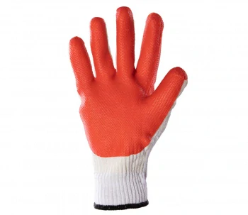 Procera X-BRUK rukavice potažené gumou White/Red 10