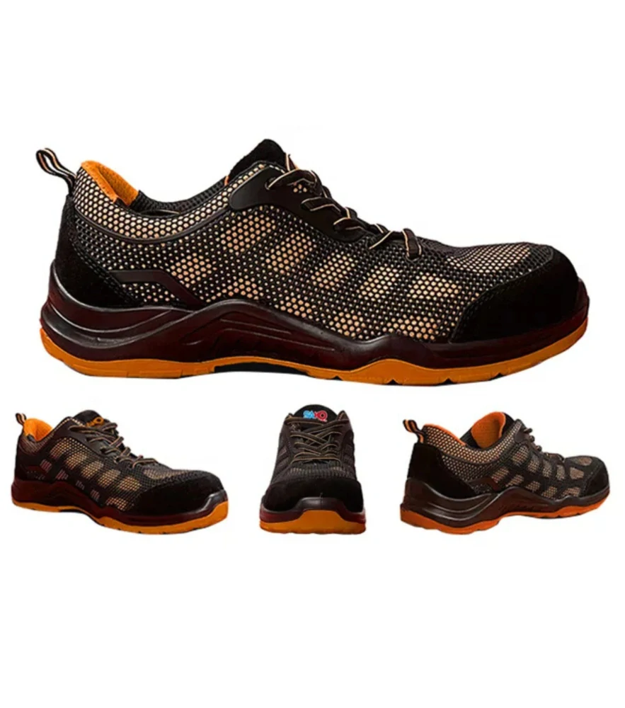 Sako 06-004 S1P obuv černá/oranžová 39-44