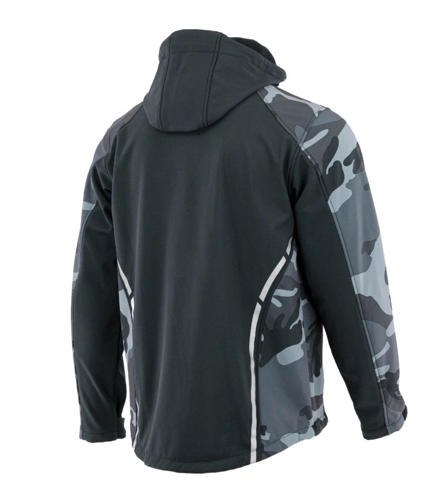 Sara Plus Standard Softshell bunda Grey/Camo M-2XL